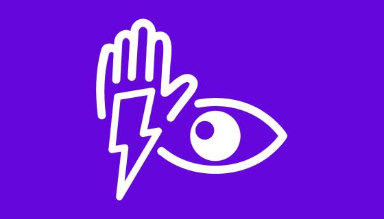 Symbool lichtflitsgevoelige epilepsie